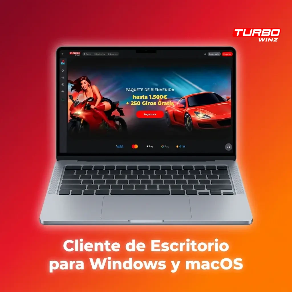 Persona usando Turbowinz en navegador web en ordenadores Windows y macOS sin cliente de escritorio instalable