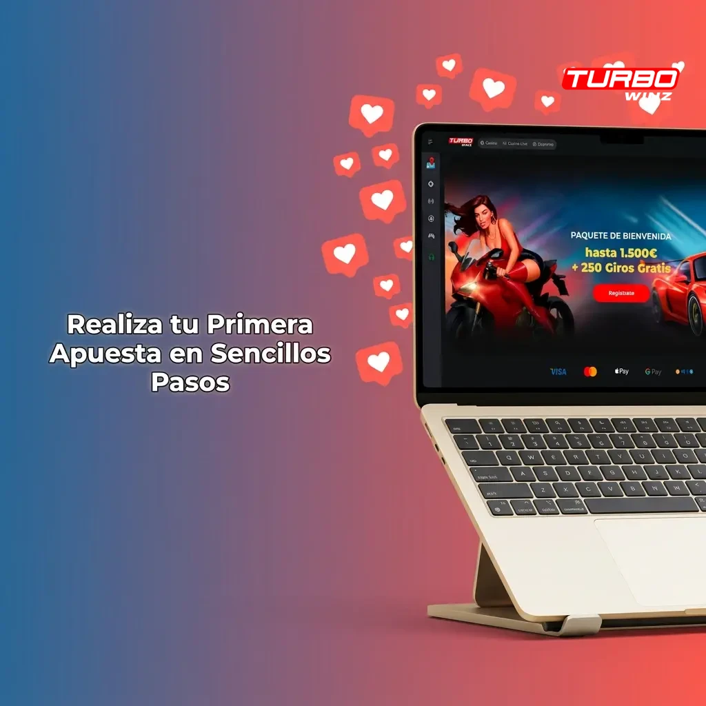 Step-by-step guide showing how to place your first sports bet on Turbowinz in five simple steps